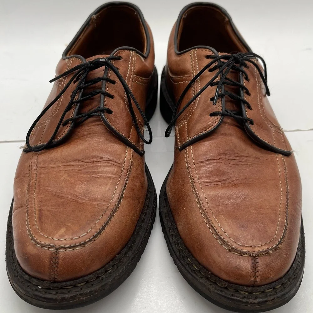 Allen Edmonds Wilbert Mens Oxfords Brown Leather Sz‎ 8B Lace Up Dress Shoes USA